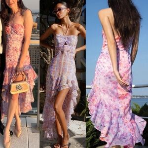 Amanda Uprichard Estrada Dress in Cotton Candy Size XS New